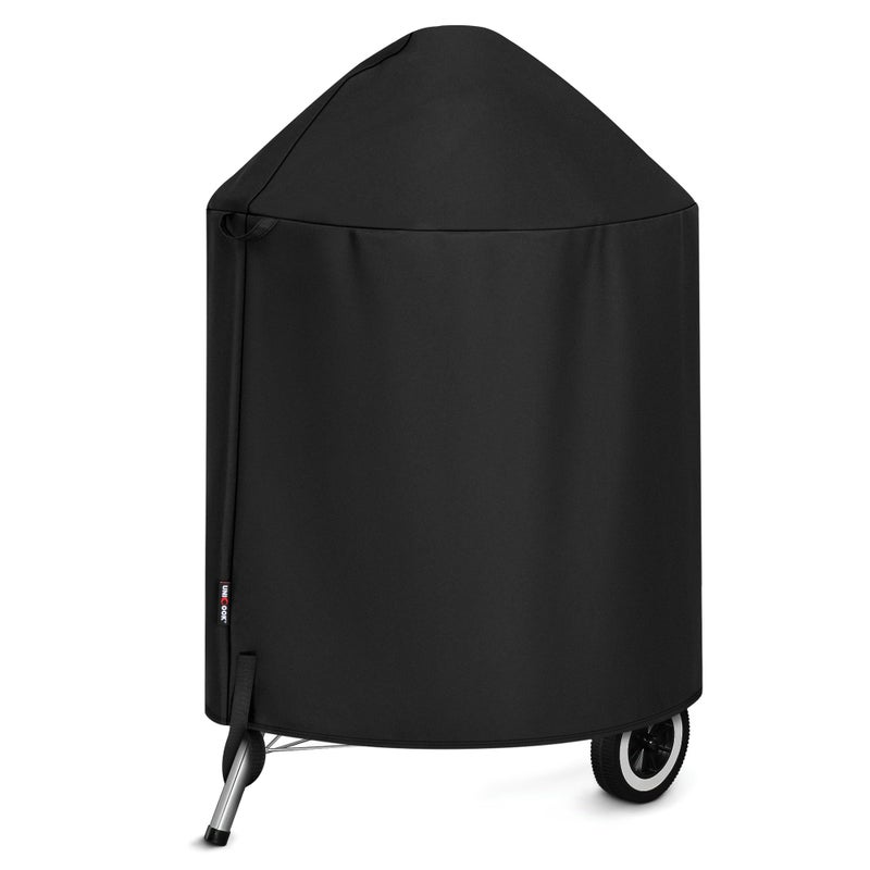 Unicook Round Kettle Grill Cover Compatible with Weber 22 Inch Charcoal Grill, Heavy Duty Waterproof Fade Resistant Small Smoker Cover, All Weather Protection - Image 1